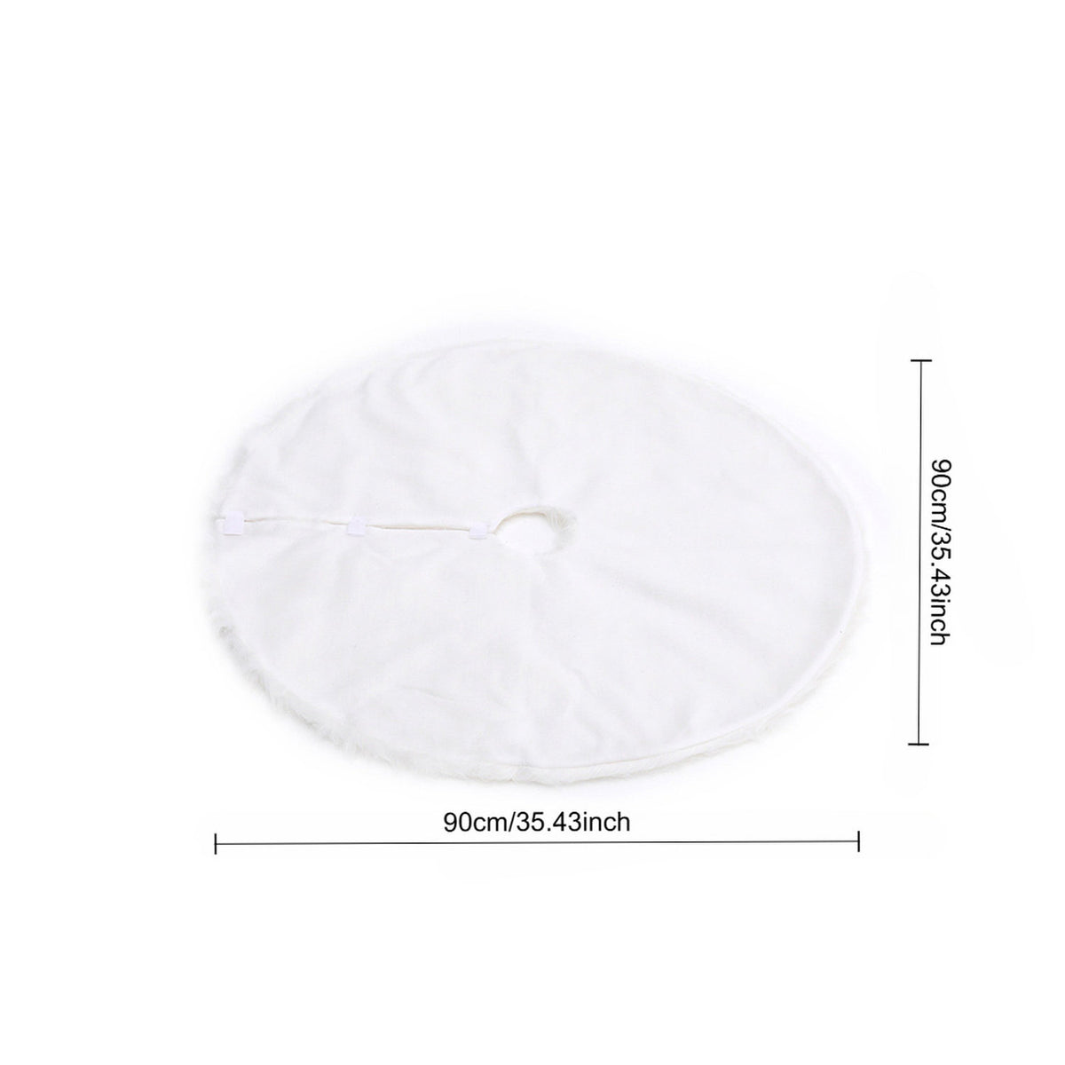 Christmas Tree Skirt White 90cm