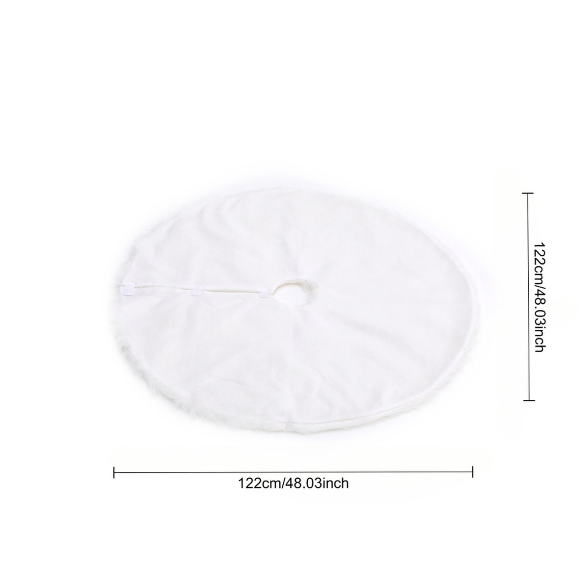 Christmas Tree Skirt White 122cm