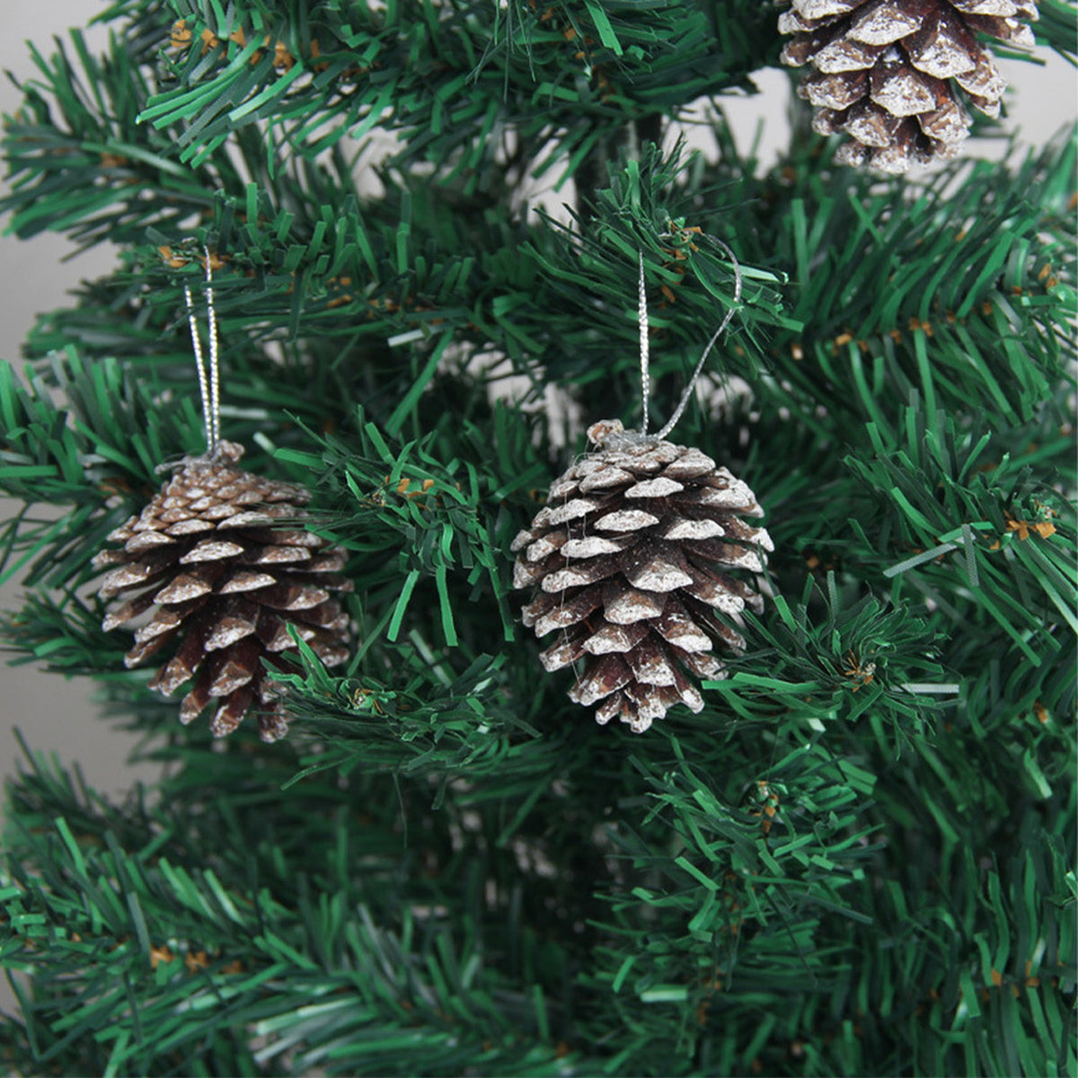 Dyed Christmas Tree Pine Cone Ornaments 30 Pack