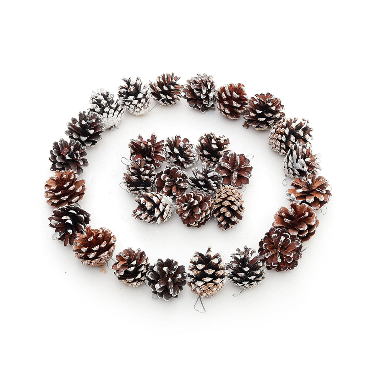 Dyed Christmas Tree Pine Cone Ornaments 30 Pack