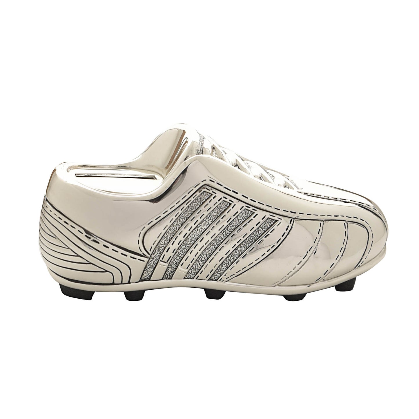 Bambino Football Boot Silver plated Money Box