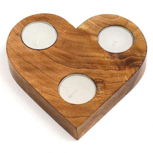 Heart Shaped Tea Light Candle Holder