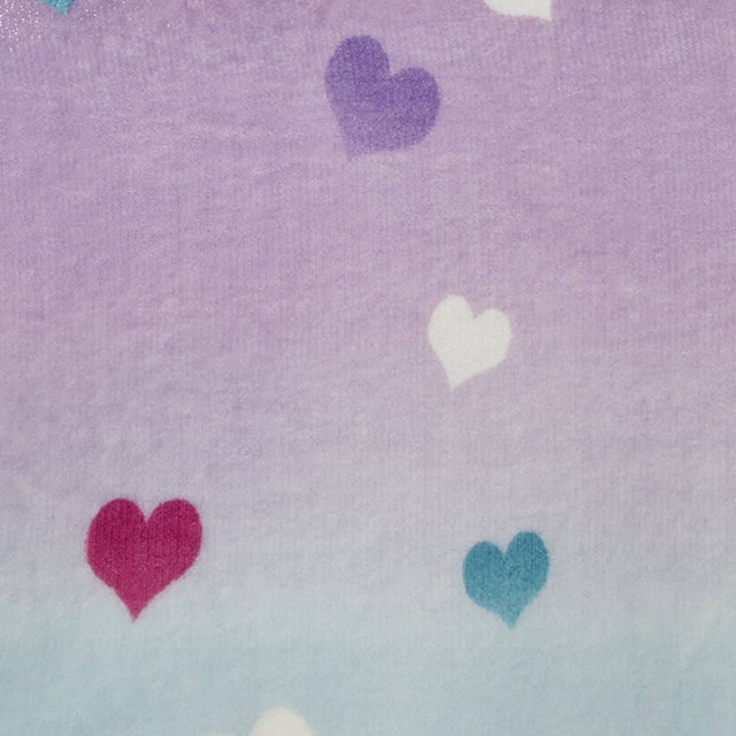 Ombre Heart Cosy Plush Fleece Duvet Set