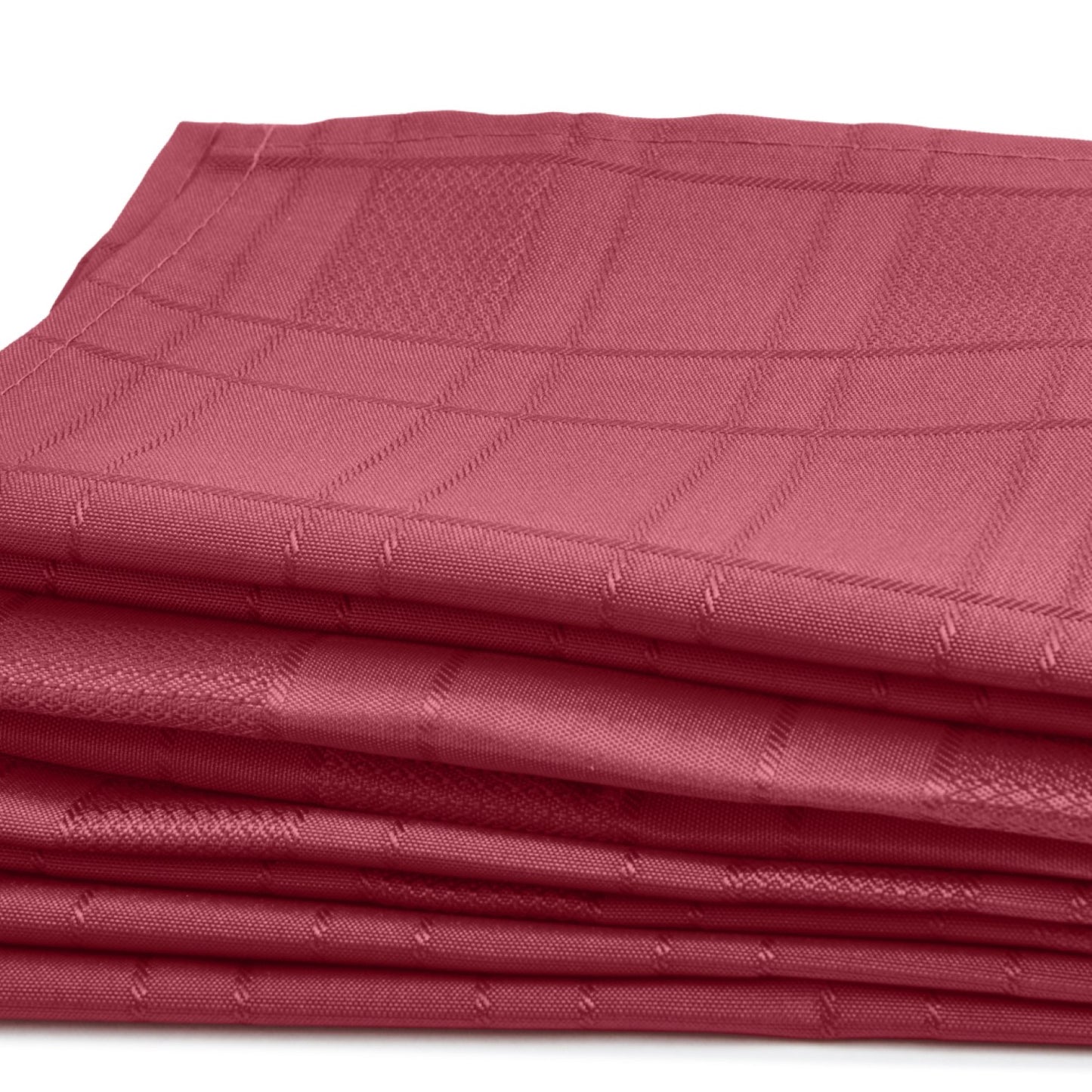 Chequers Wine Red Jacquard Napkin (Set of 4)