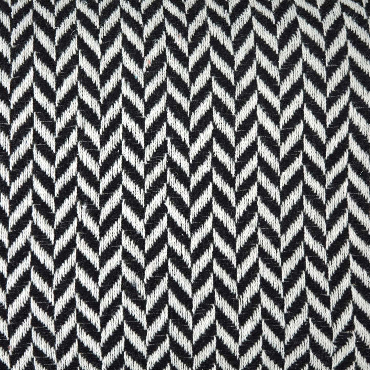 Cherokee Black Scandi Woven Recycled Cotton Throw