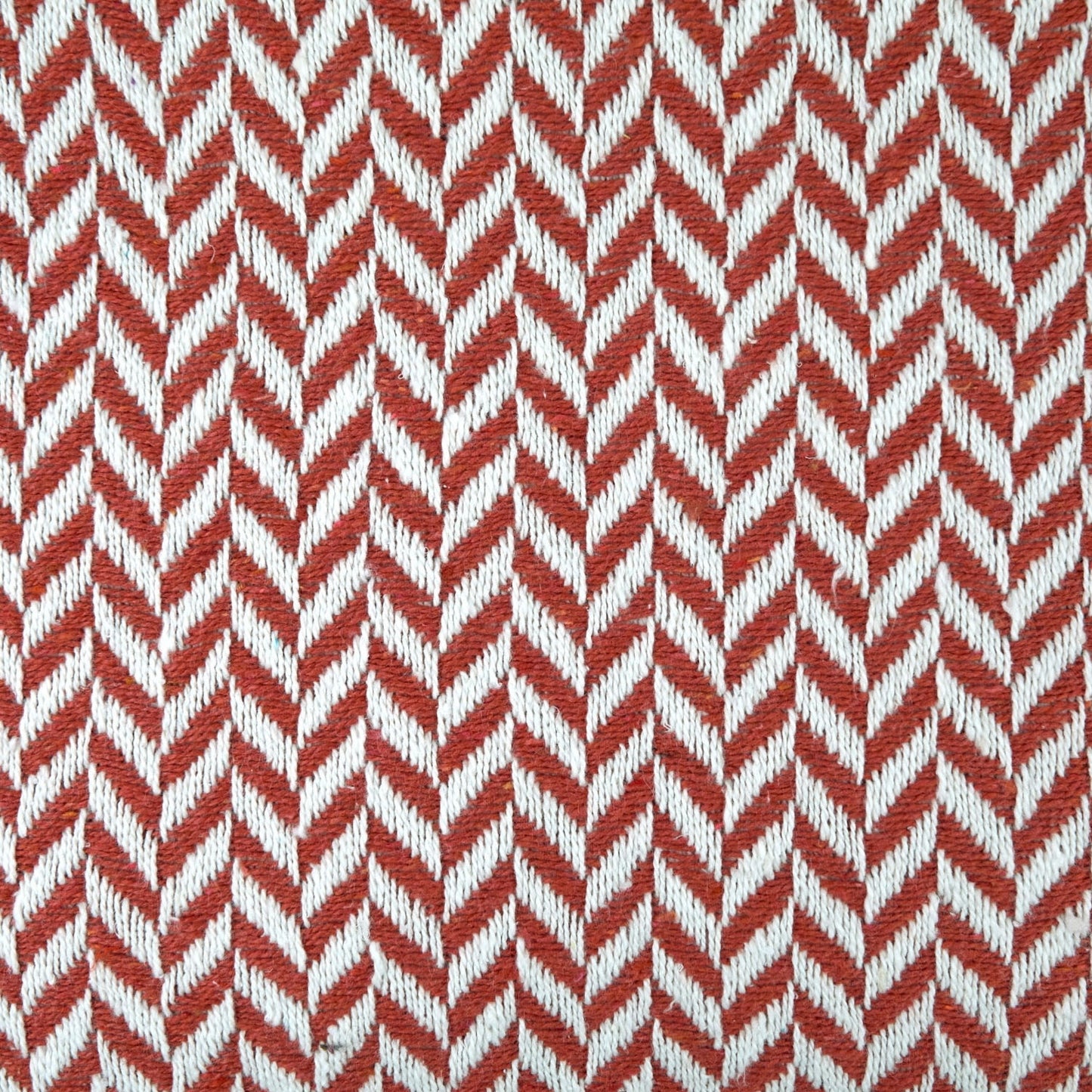 Cherokee Orange Scandi Woven Recycled Cotton Throw