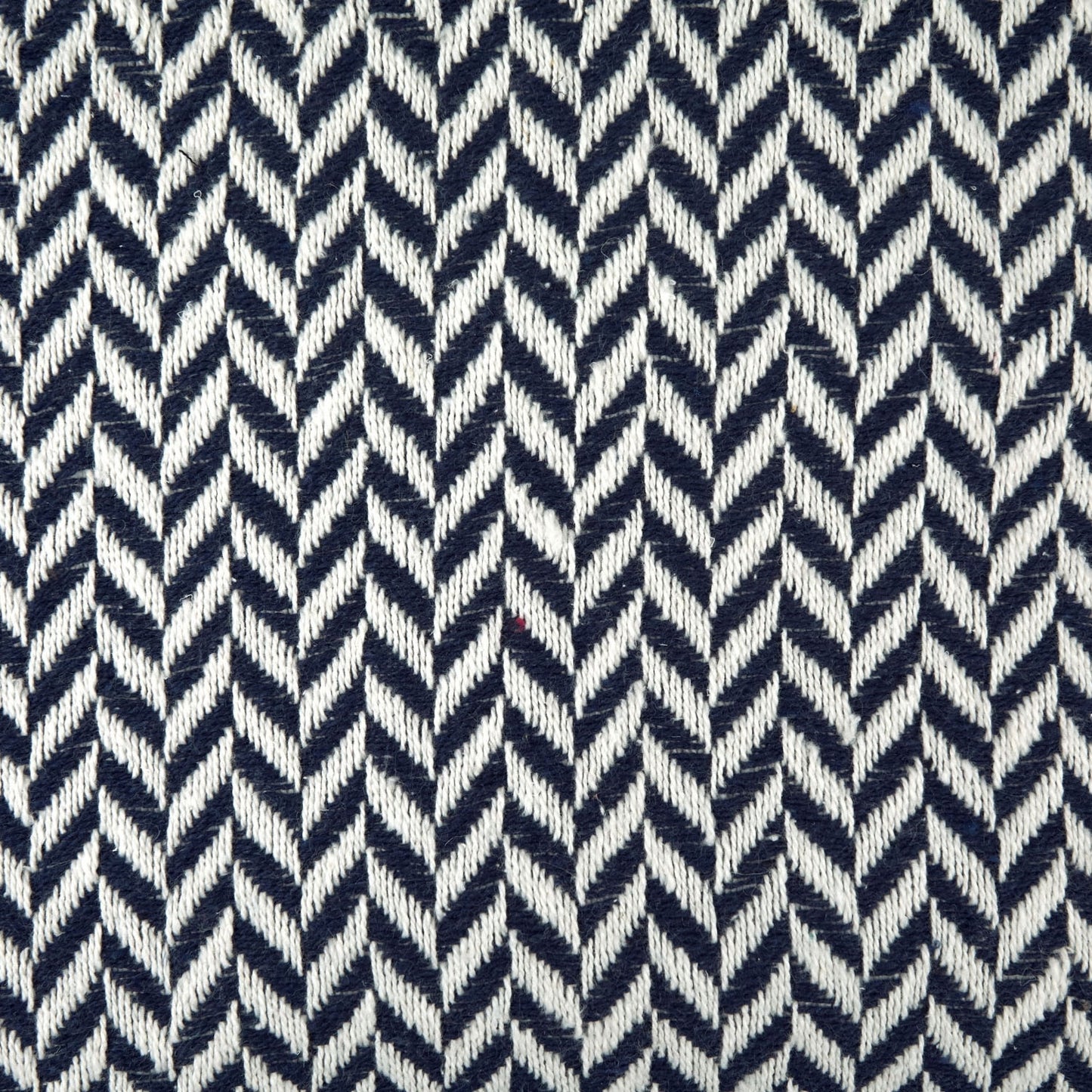 Cherokee Navy Scandi Woven Recycled Cotton Throw