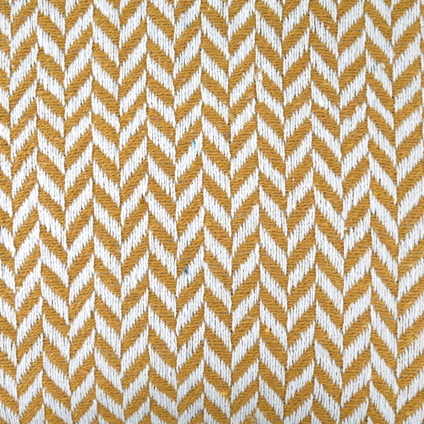 Cherokee Ochre Scandi Woven Recycled Cotton Throw