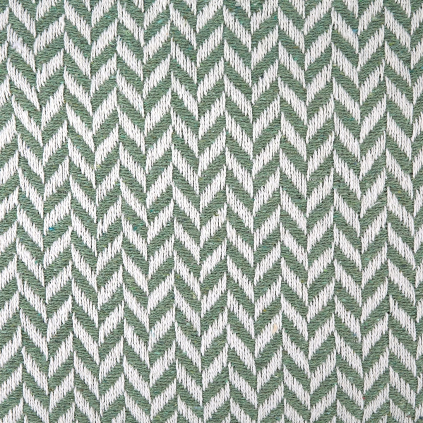 Cherokee Sage Green Scandi Woven Recycled Cotton Throw