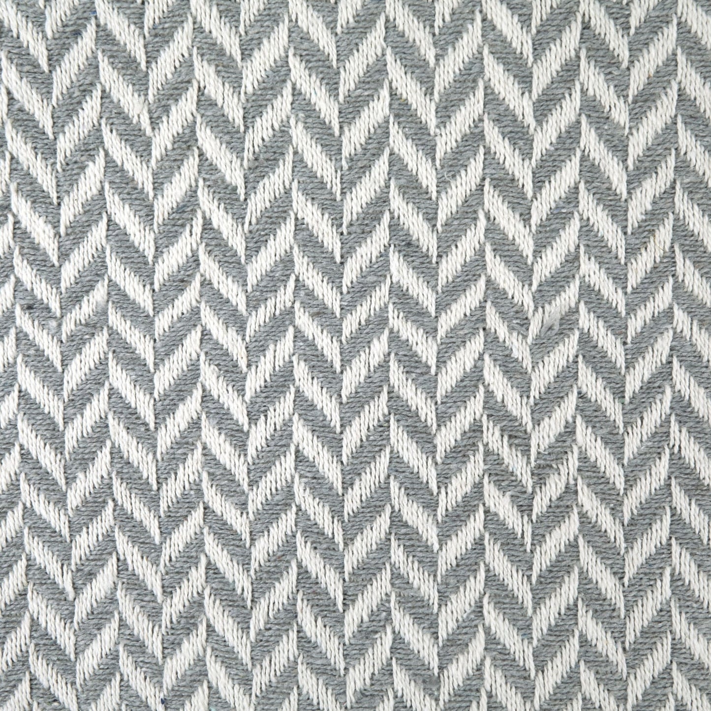 Cherokee Silver Scandi Woven Recycled Cotton Throw