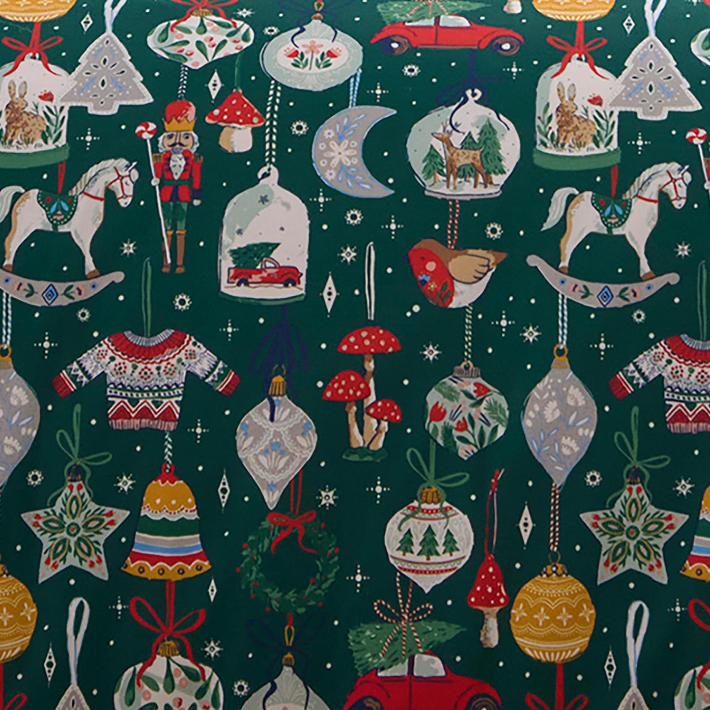 Christmas Ornaments Festive Reversible Duvet Set