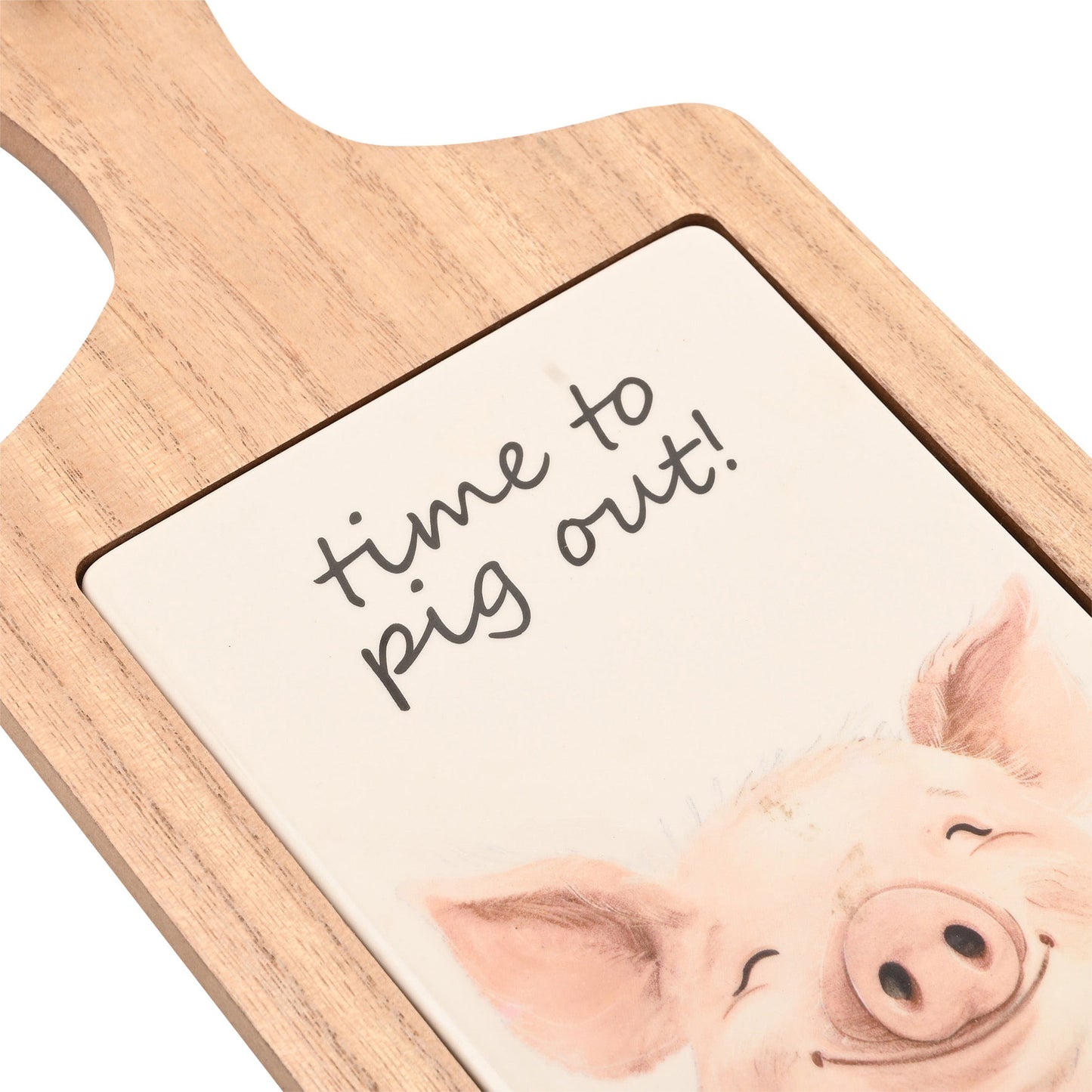 The Funny Farm Serving Board Time To Pig Out