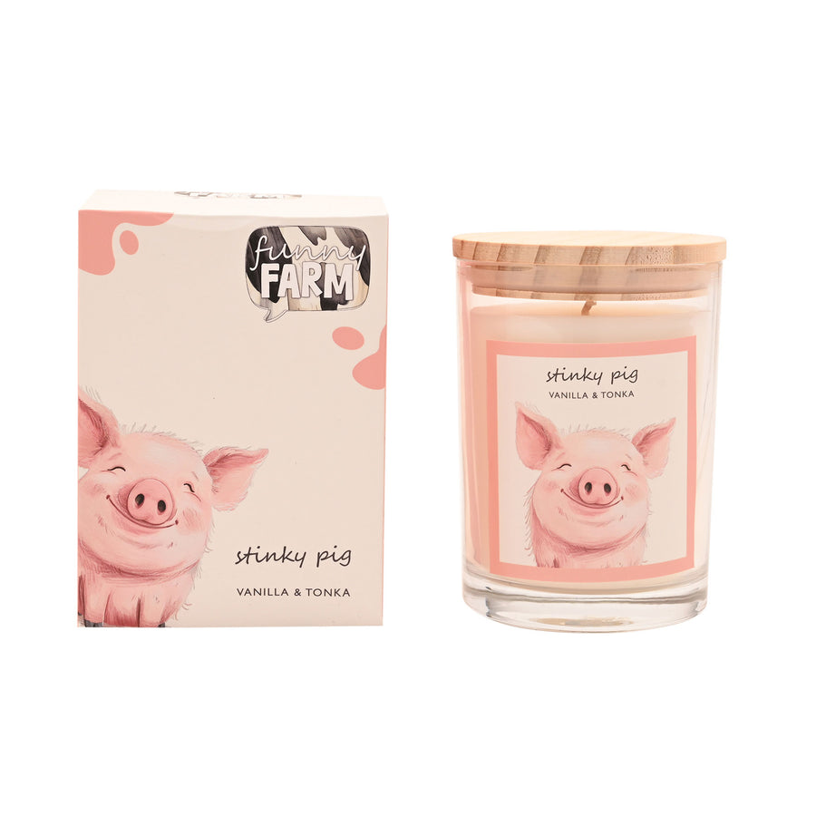 The Funny Farm Candle Stinky Pig