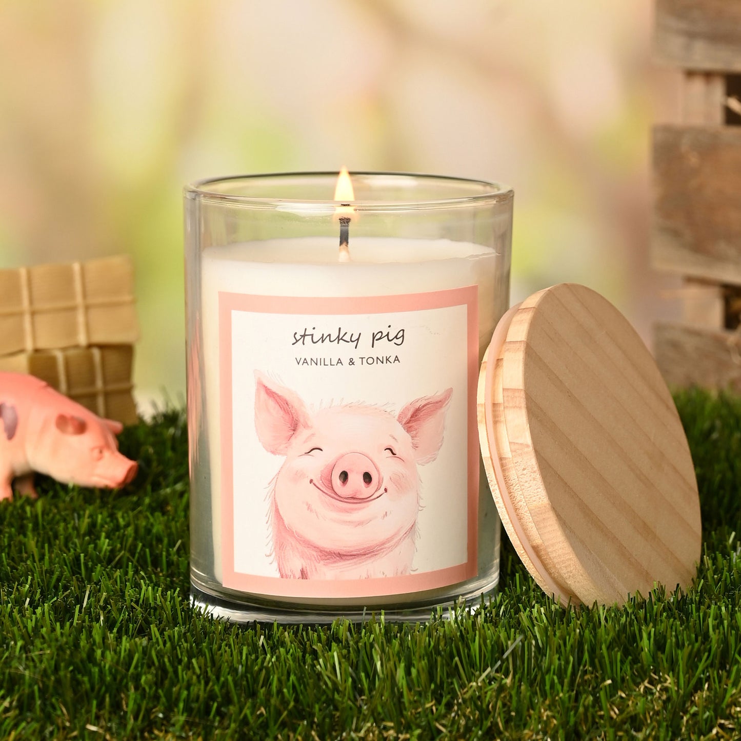 The Funny Farm Candle Stinky Pig
