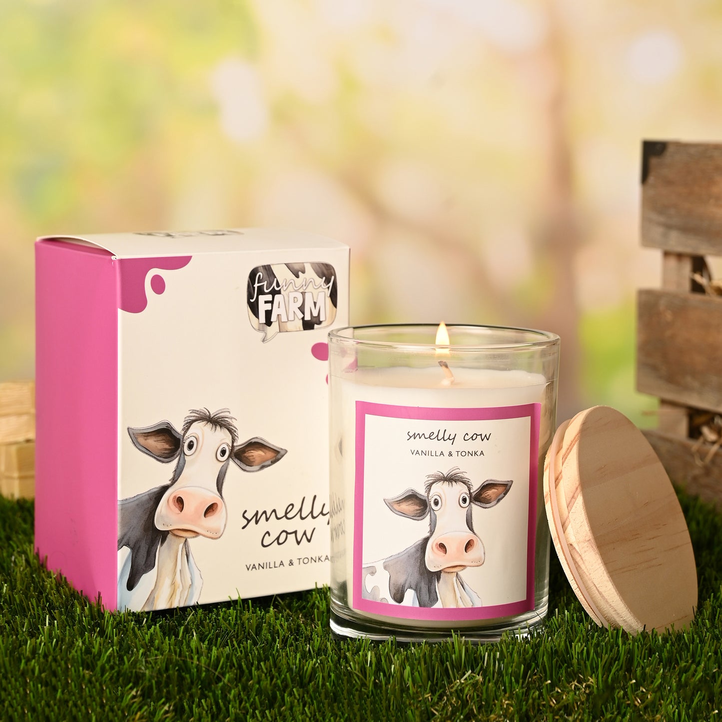 The Funny Farm Candle Smelly Cow