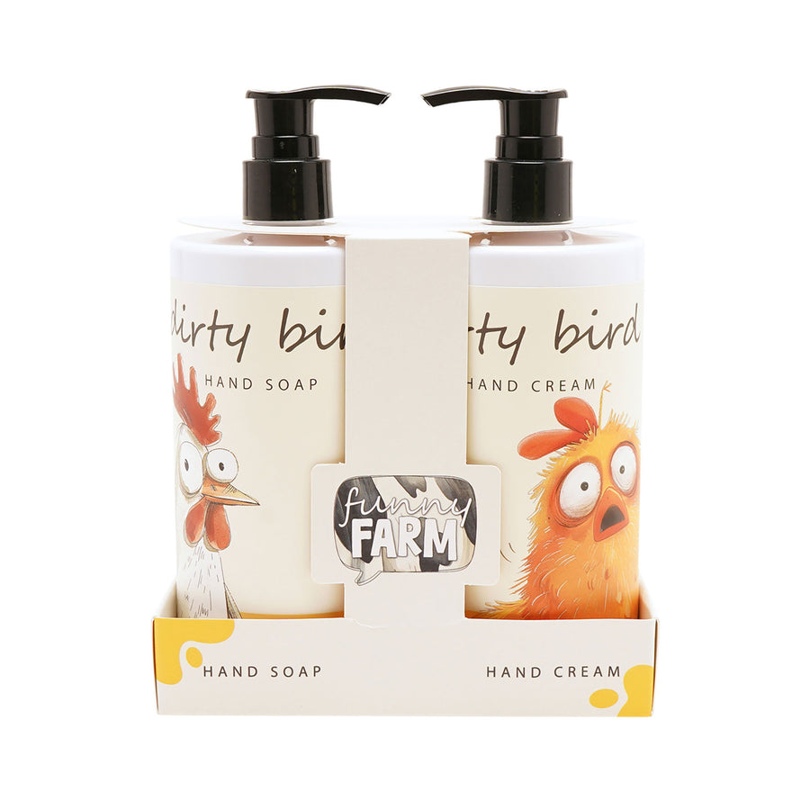 The Funny Farm Hand Soap and Hand Cream Set Dirty Bird
