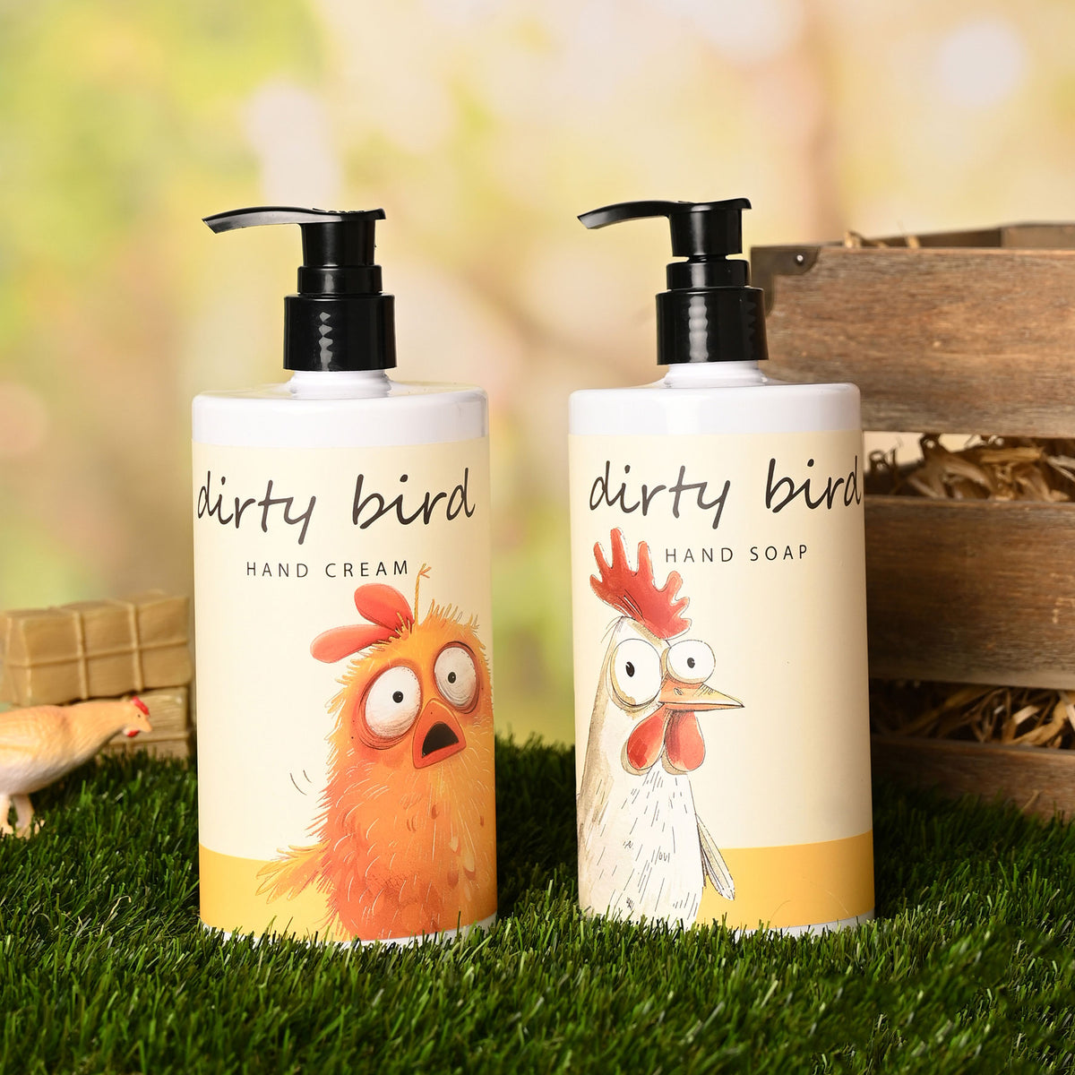 The Funny Farm Hand Soap and Hand Cream Set Dirty Bird