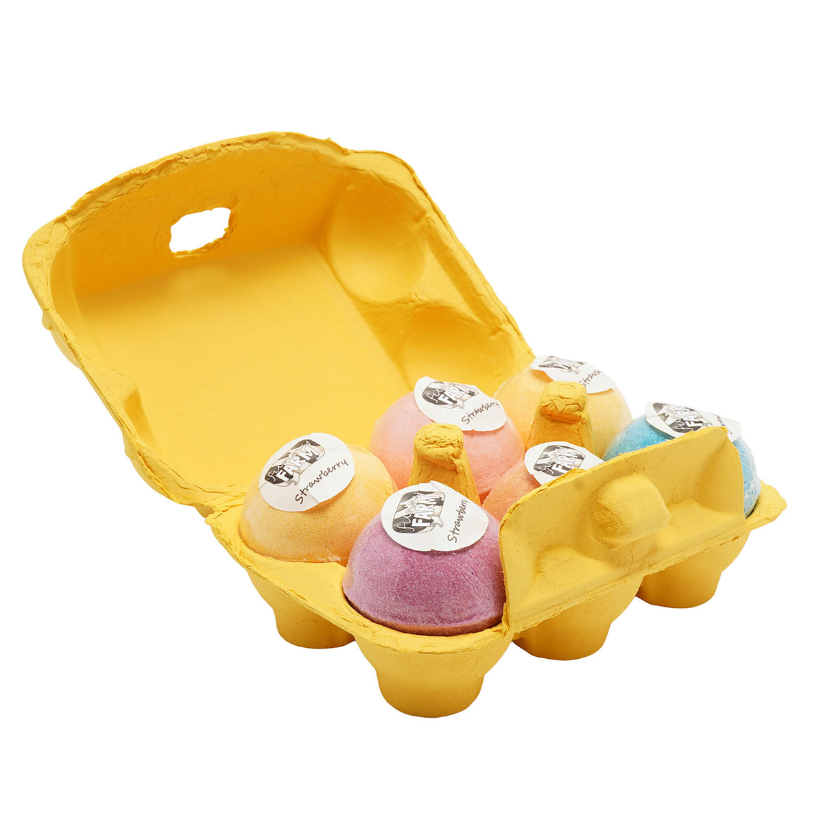 The Funny Farm Bath Fizzers in an Egg Box Chirpy Clean