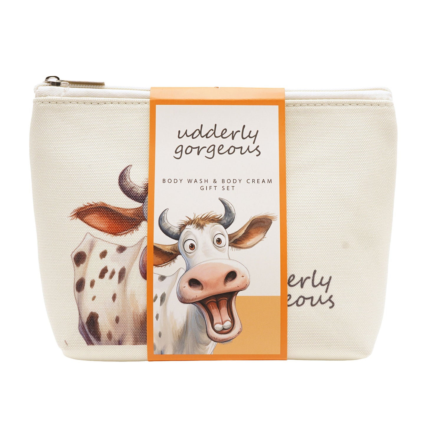 The Funny Farm Body Wash and Lotion Wash Bag Set Udderly Gorgeous