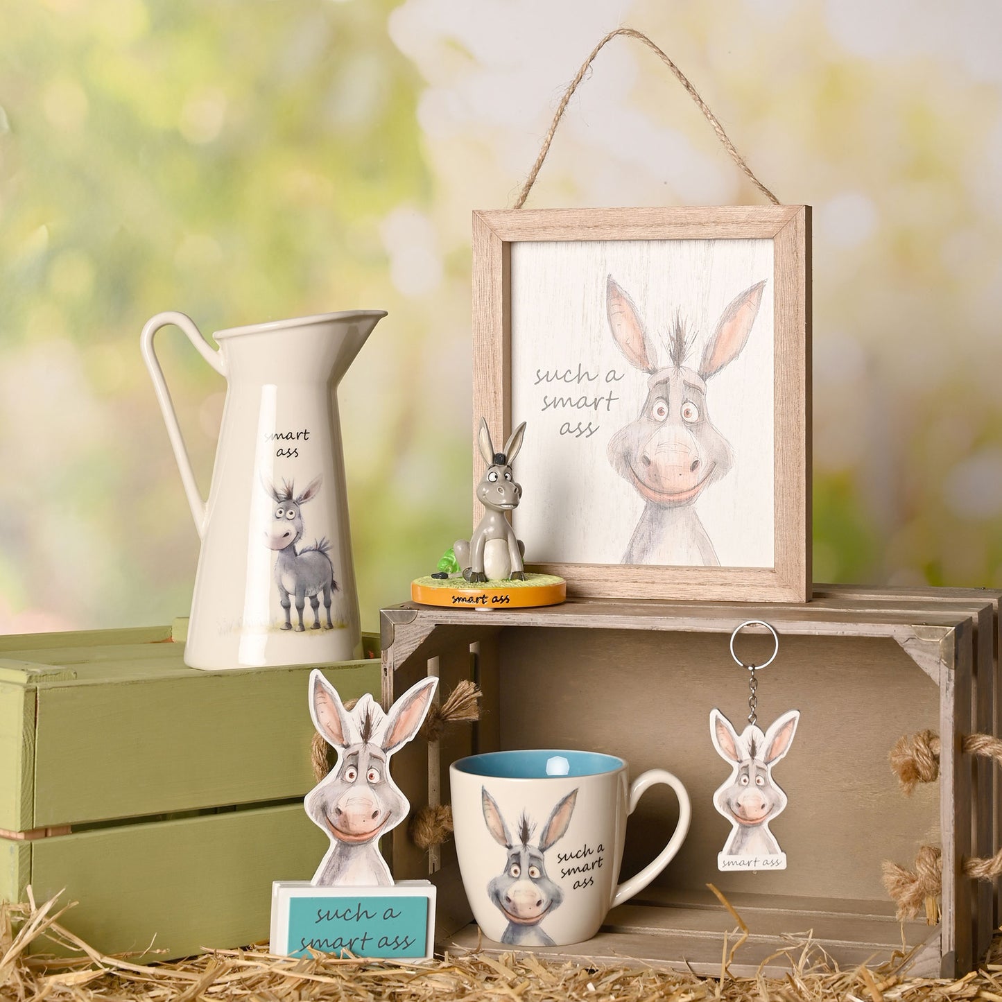 The Funny Farm Donkey Figurine Smart Ass