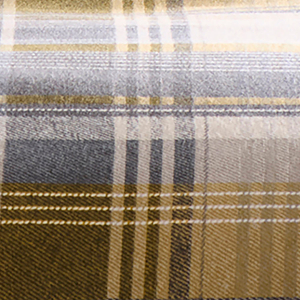 Connolly Ochre Check Brushed Cotton Duvet Set