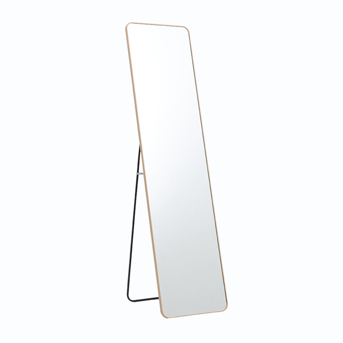 Gold Metal Full Length Floor Mirror