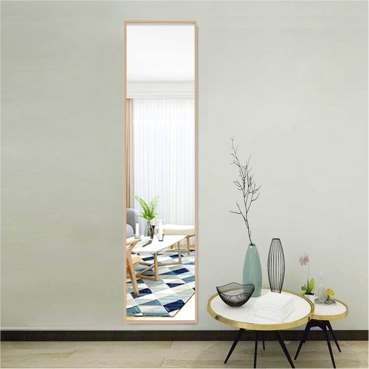 Gold Frame Over Door Full Length Mirror