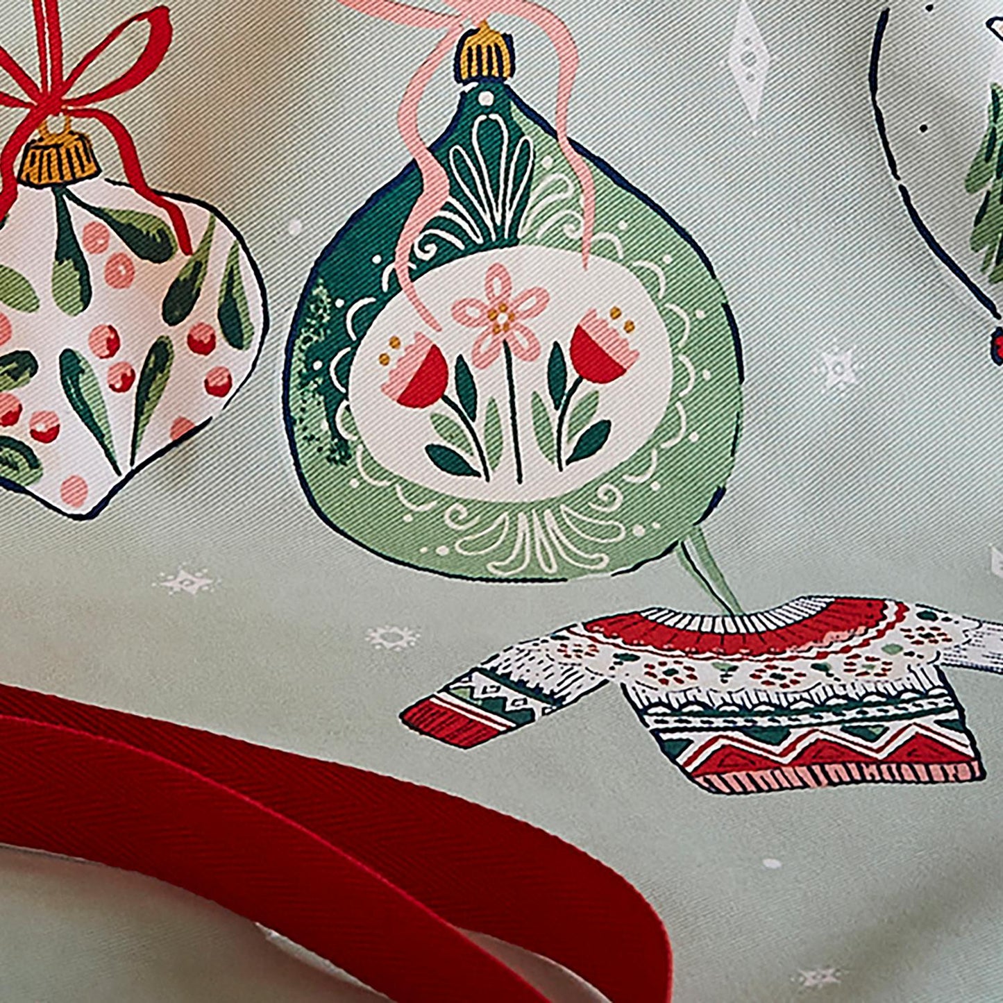 Christmas Ornaments Festive Cotton Apron