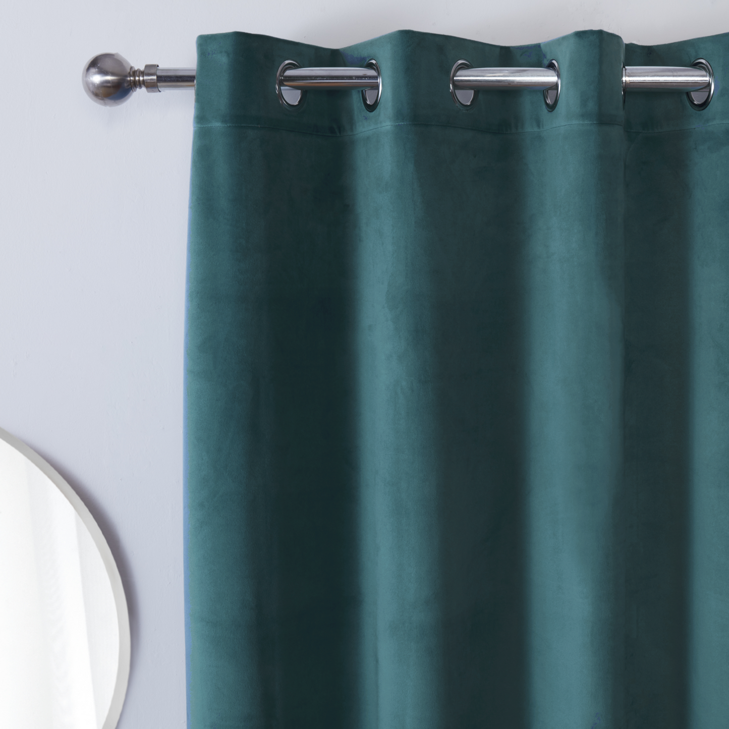Casa Blue Blackout Eyelet Curtains