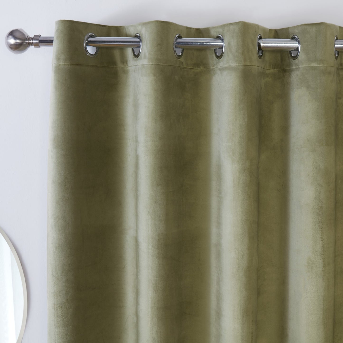 Casa Green Blackout Eyelet Curtains
