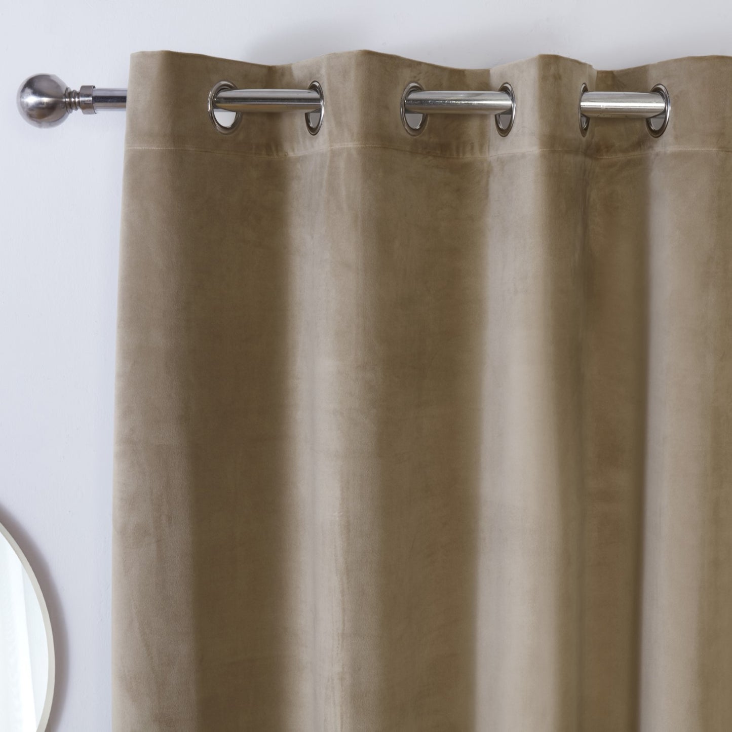 Casa Mocha Blackout Eyelet Curtains