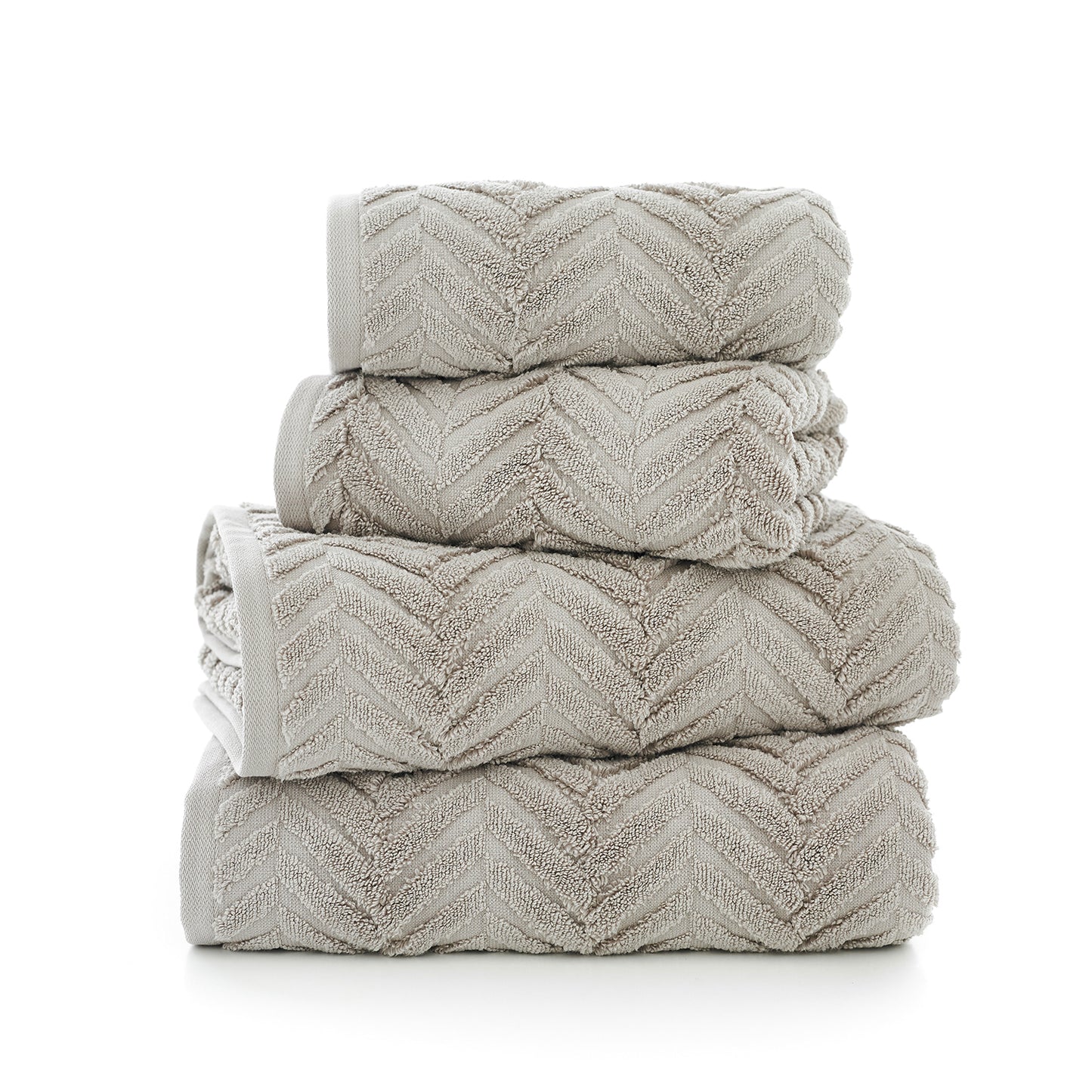 The Lyndon Company Catalonia 650GSM Sculpted Zero Twist Natural Towels