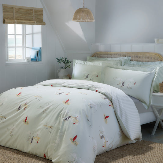 Sophie Allport Coastal Boats Blue 200TC Cotton Duvet Set