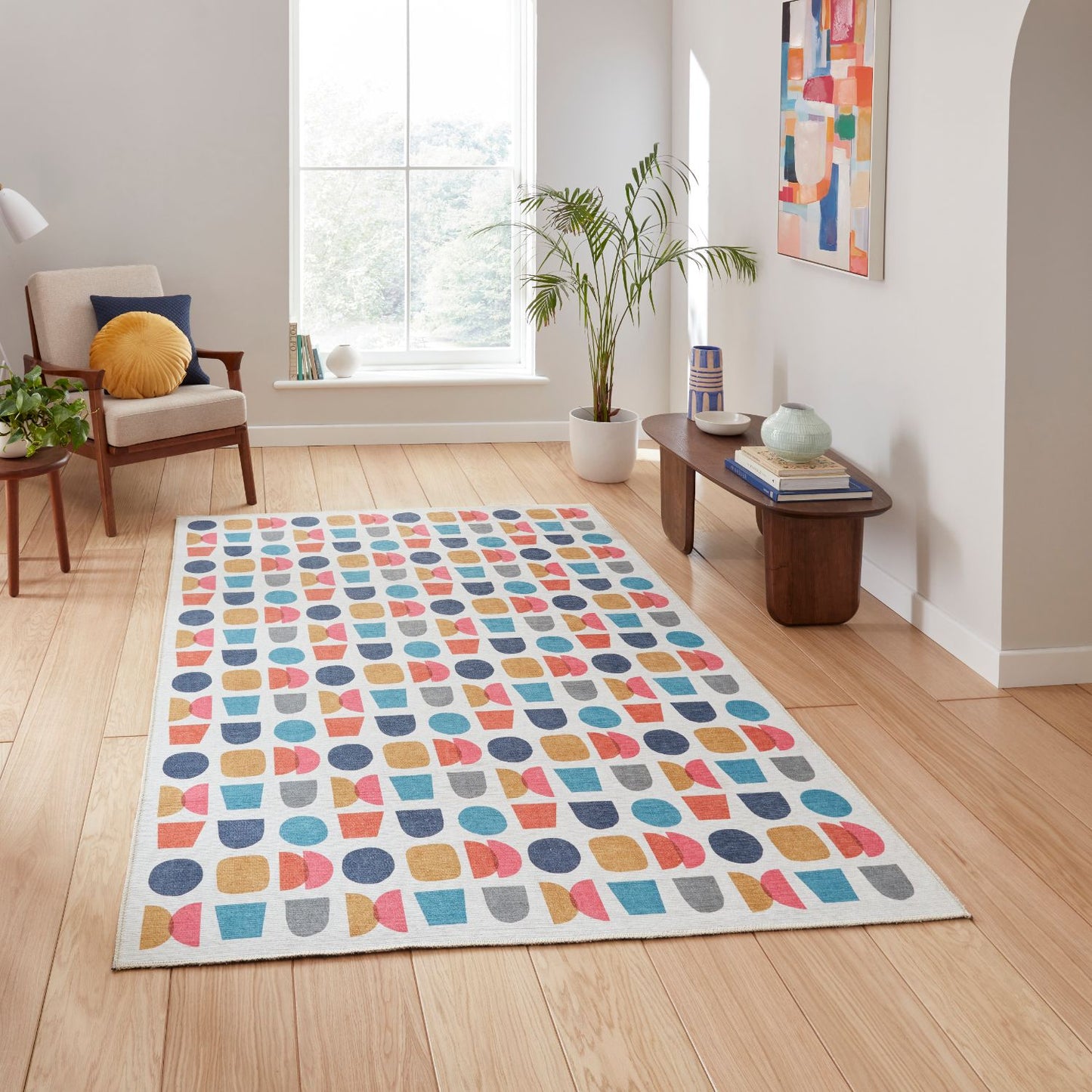 Catherine Lansfield Connect Geo Multi Rug