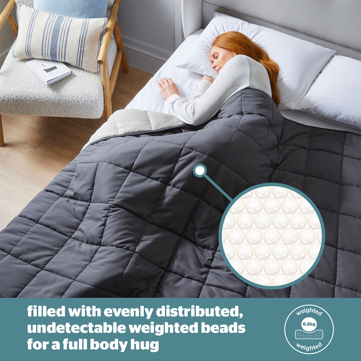 Silentnight Restore Cooling Weighted Blanket 6.8Kg