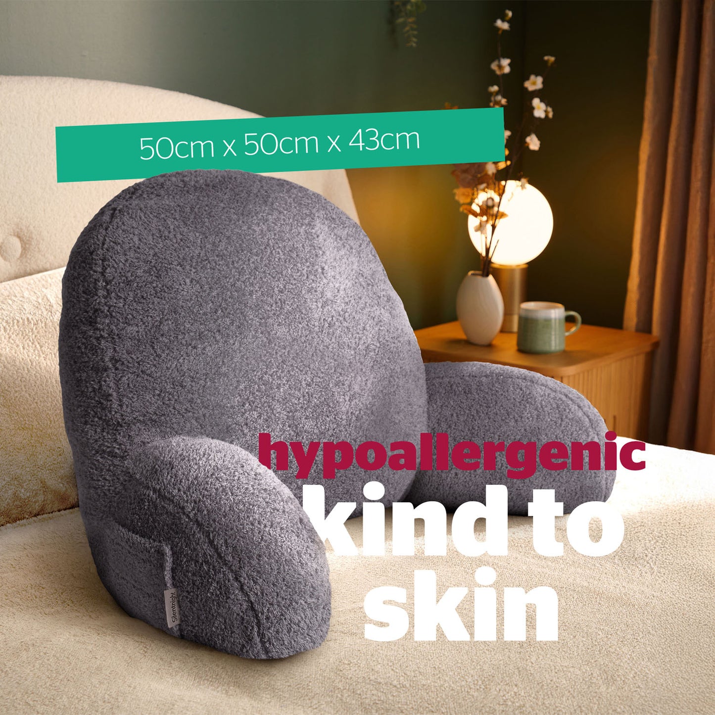 Silentnight Grey Cosy Cuddle Cushion