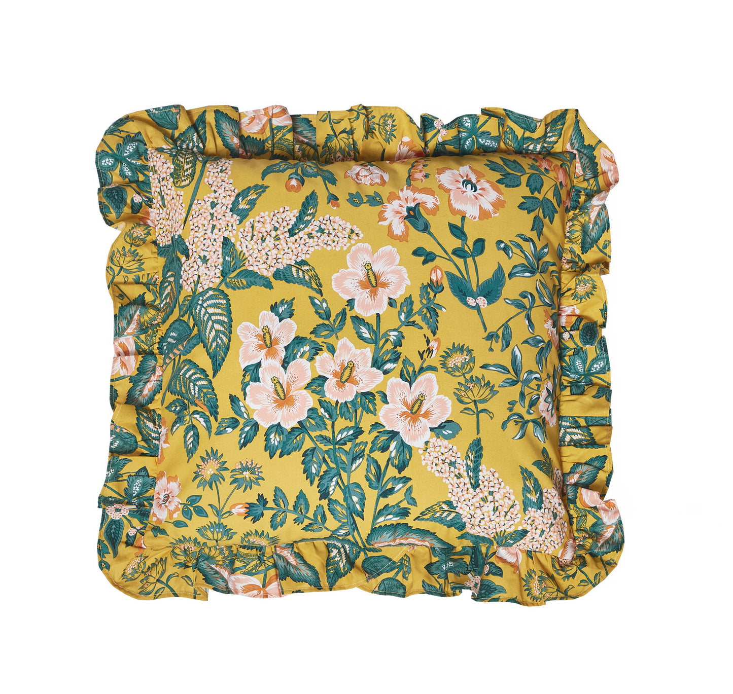 Amanda Holden Cotswold Floral Yellow Filled Cushion