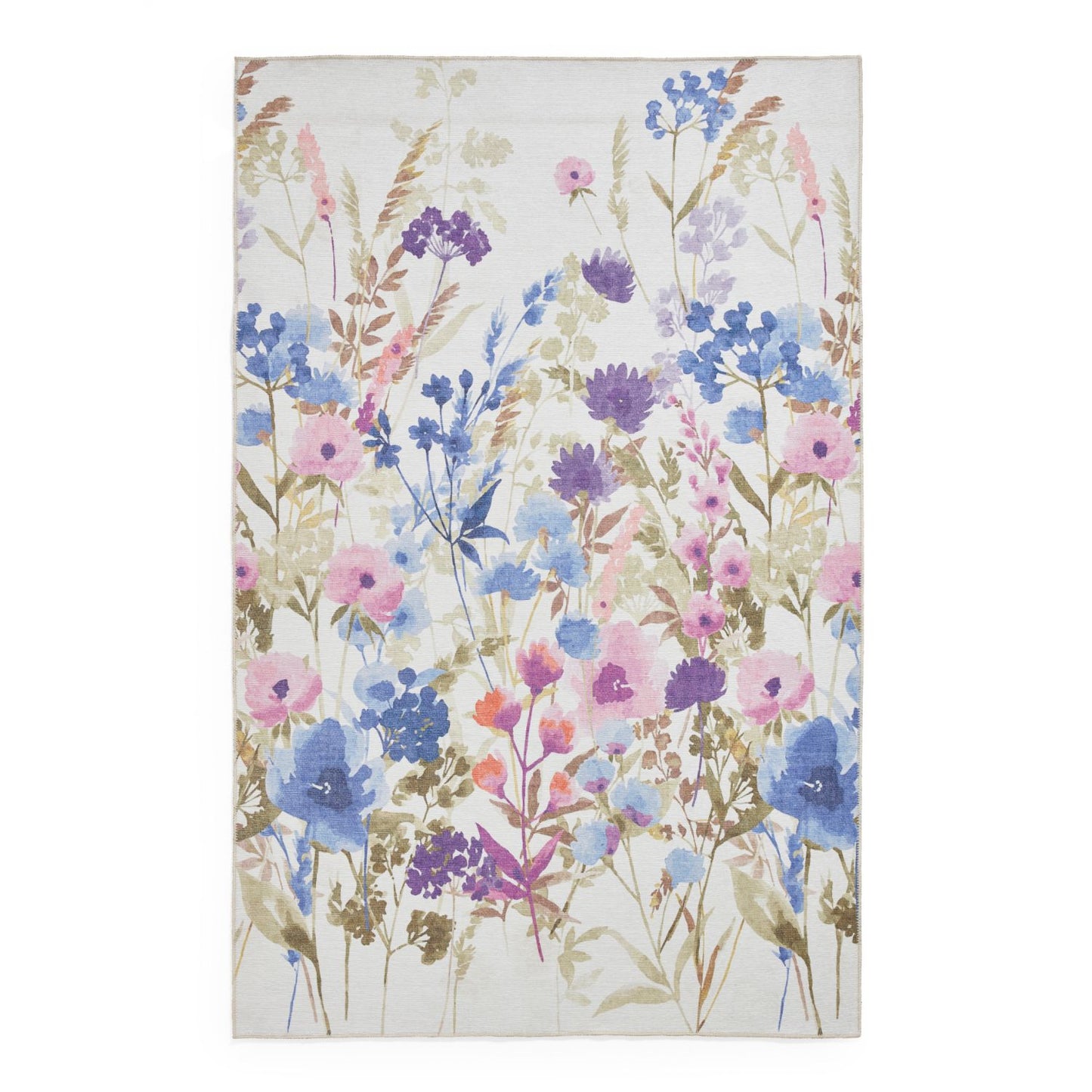 Catherine Lansfield Country Floral Purple Rug