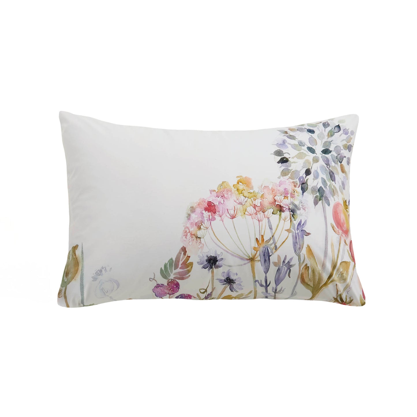 Voyage Country Hedgerow Cream Floral 100% Cotton Housewife Pillowcase Pair