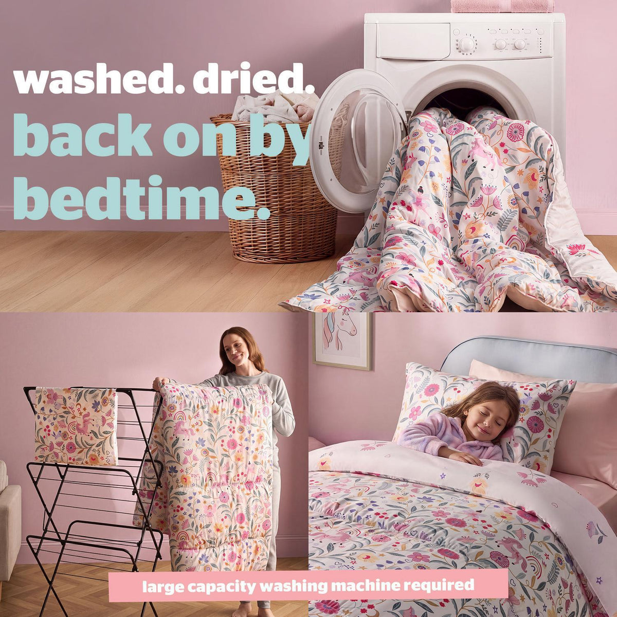 Silentnight Healthy Growth Unicorn Print 10.5 Tog Coverless Duvet
