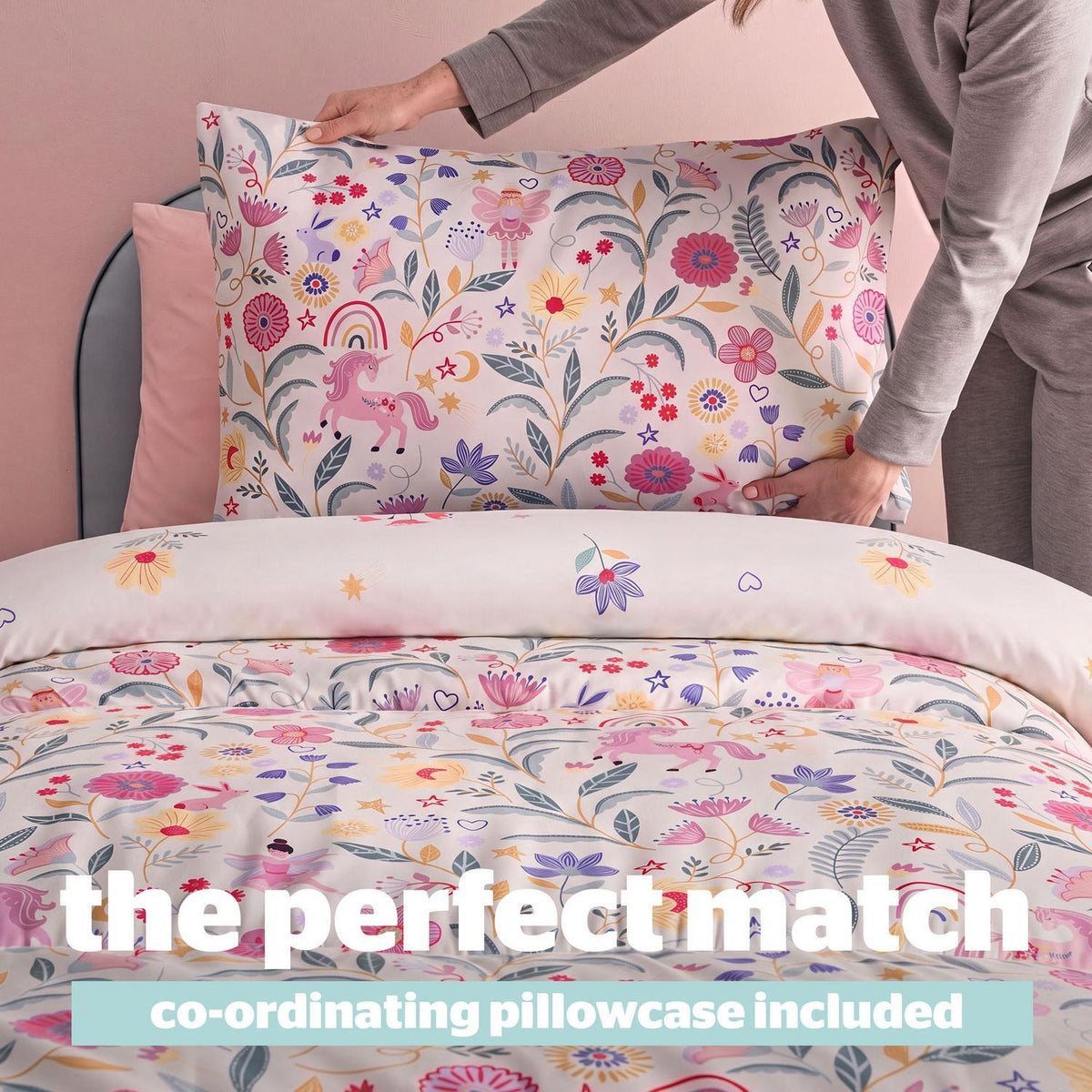 Silentnight Healthy Growth Unicorn Print 10.5 Tog Coverless Duvet