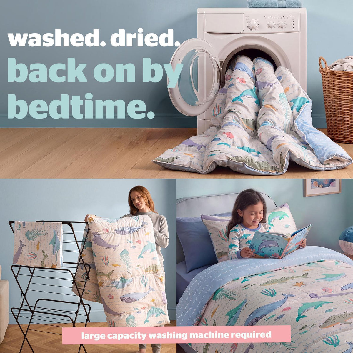 Silentnight Healthy Growth Under The Sea Print 10.5 Tog Coverless Duvet