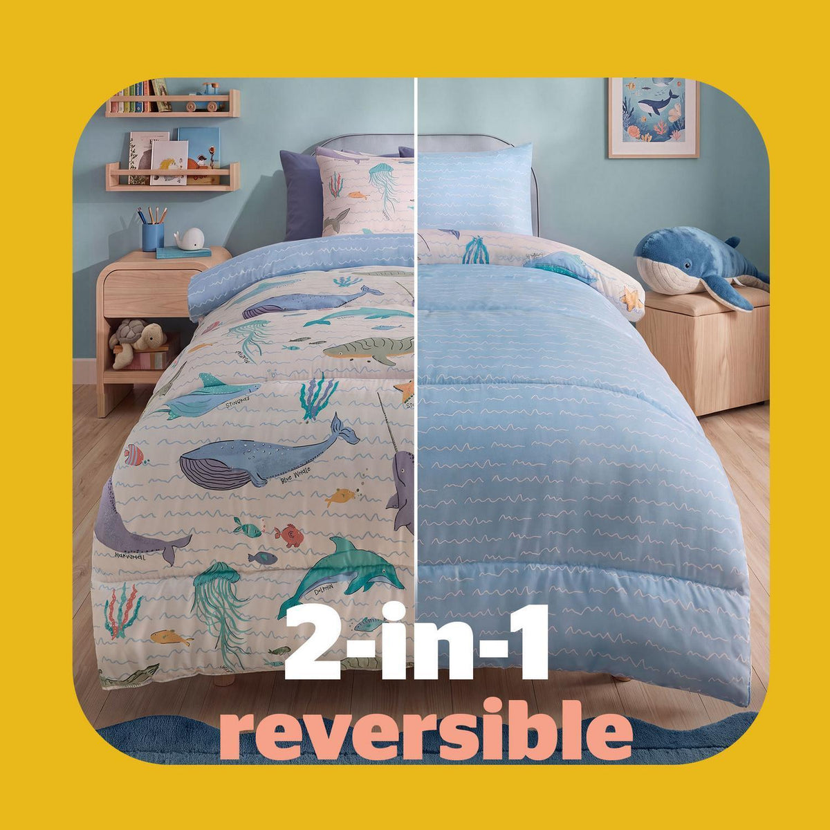 Silentnight Healthy Growth Under The Sea Print 10.5 Tog Coverless Duvet