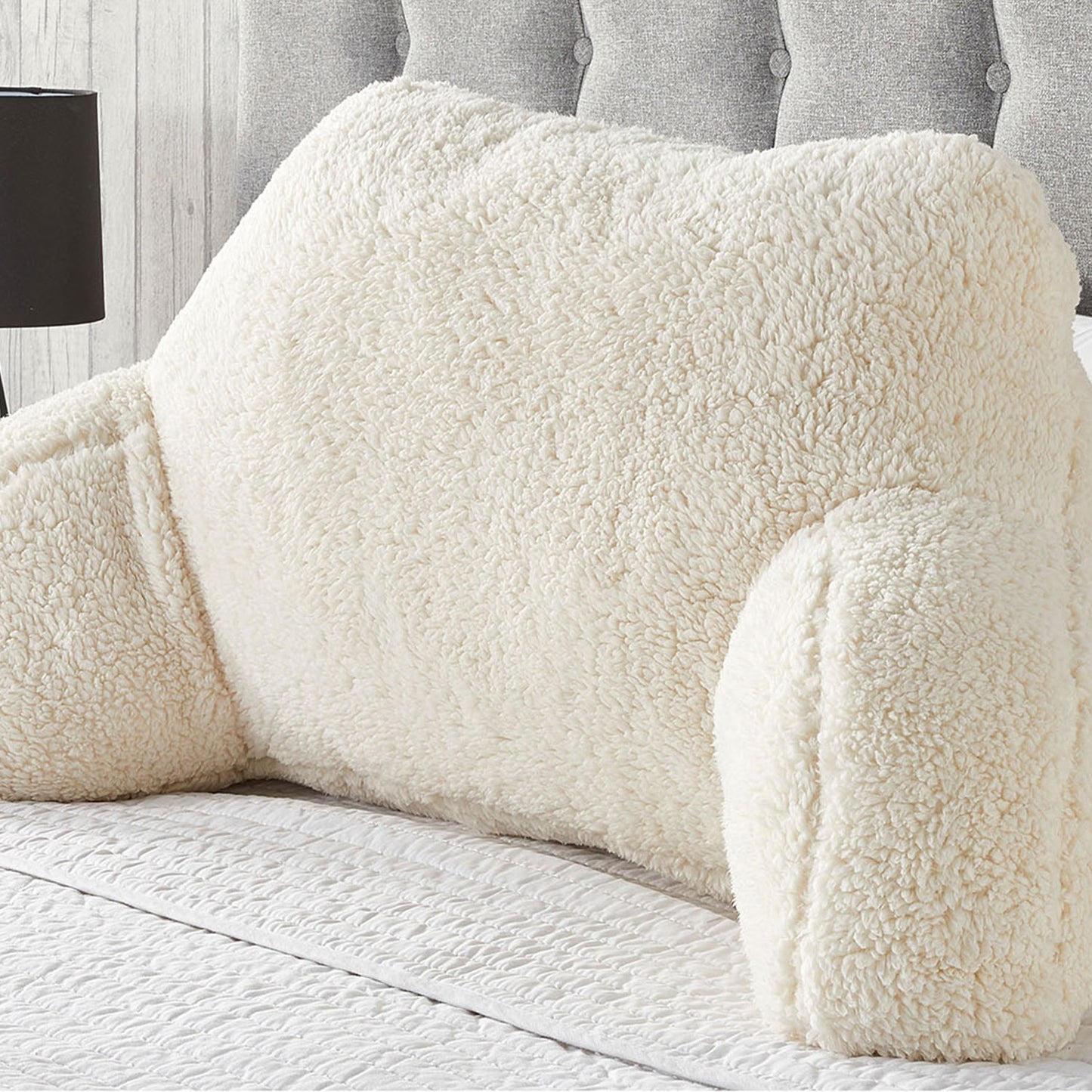 Teddy Fleece Cream Cuddle Cushion