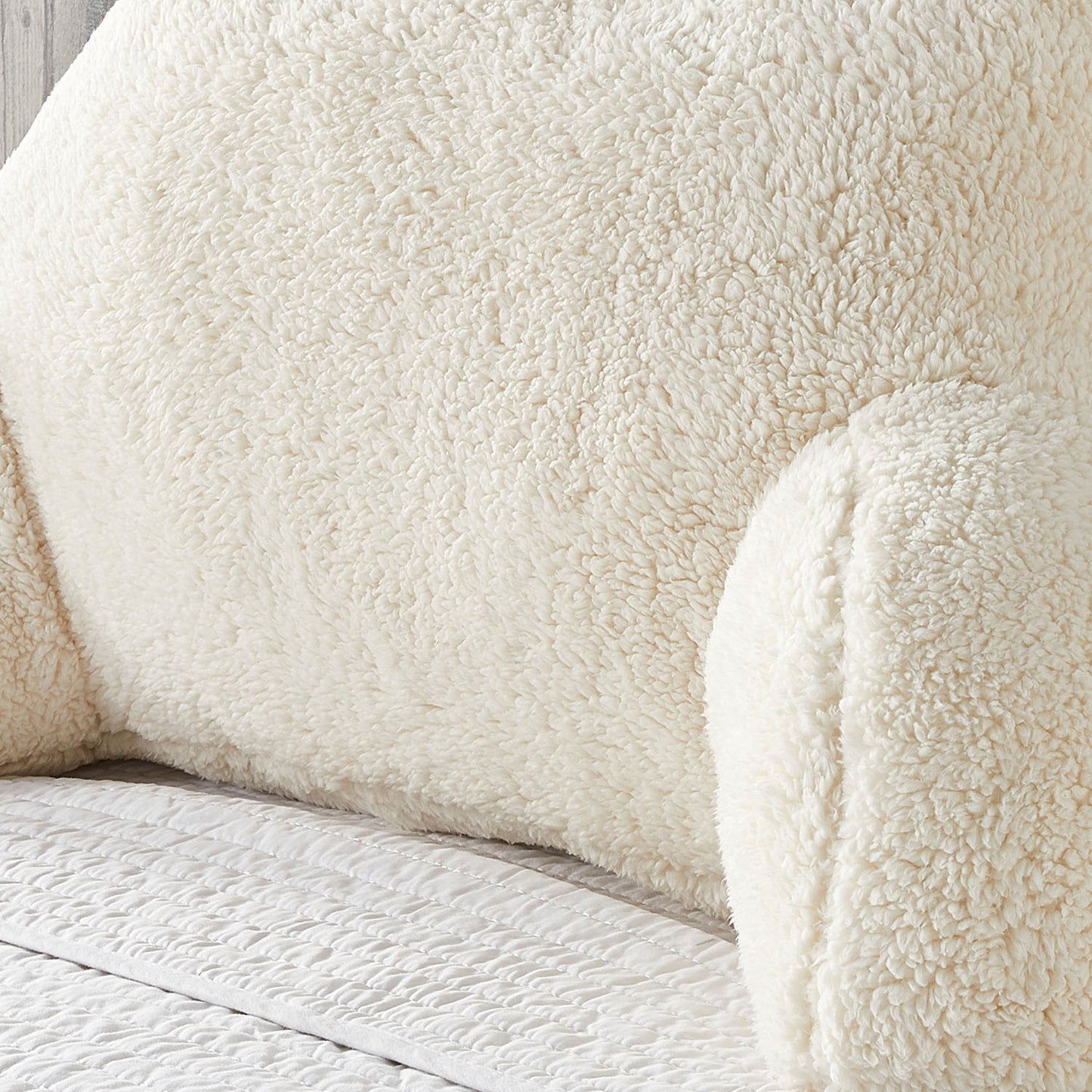 Teddy Fleece Cream Cuddle Cushion