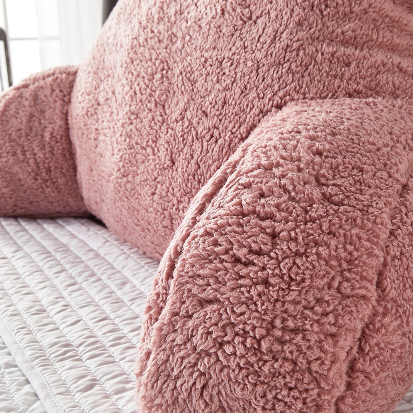 Teddy Fleece Pink Cuddle Cushion