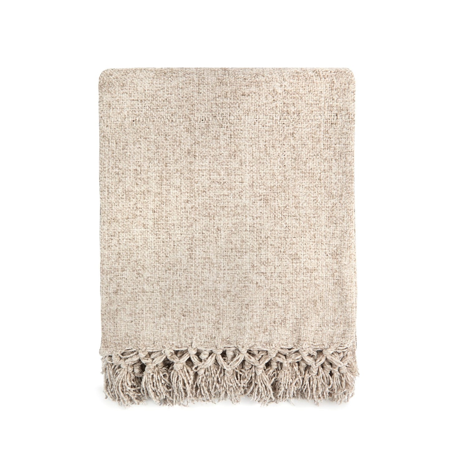 Darcy Dove Grey Chenille Throw