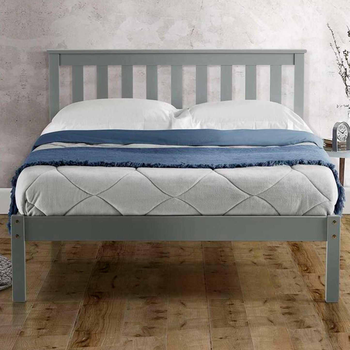 Denver Grey Pine Bed Frame