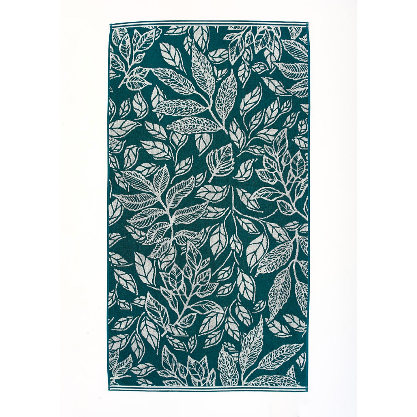 Deyongs Teal Mixed Leaves Towels