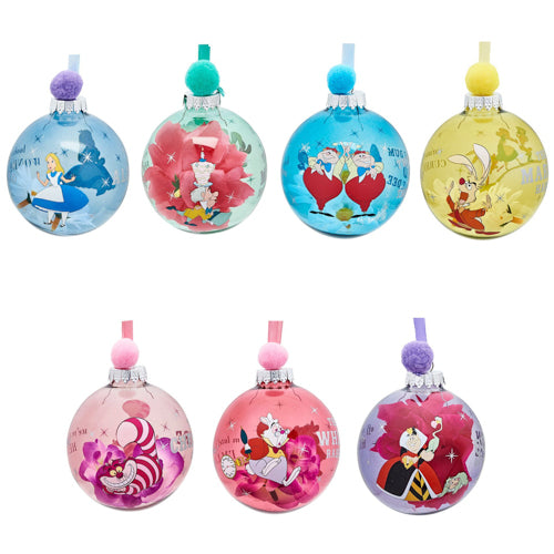 Disney Alice In Wonderland Set of 7 Baubles